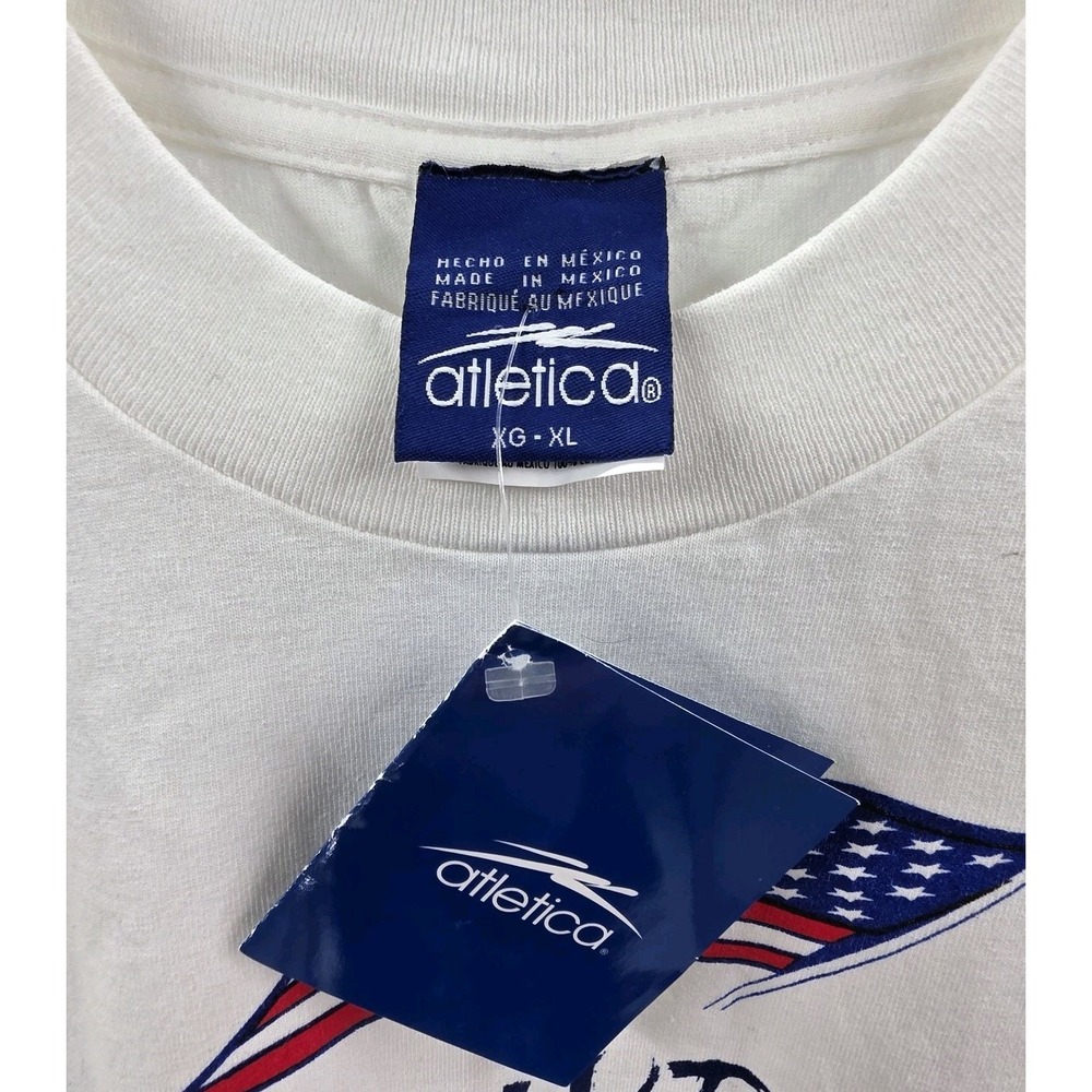 VINTAGE ATLETICA NEW ENGLAND REVOLUTION SHIRT NEW DEADSTOCK MENS XL AUTO #33 90s - Picture 8 of 11